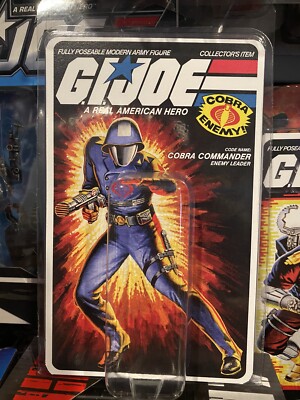 GI Joe 1982 Mickey Mouse Cobra Commander Custom Display With Card Back Insert