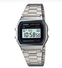 Casio A-168W Men's Digital Watch - Alarm, Light - Silver