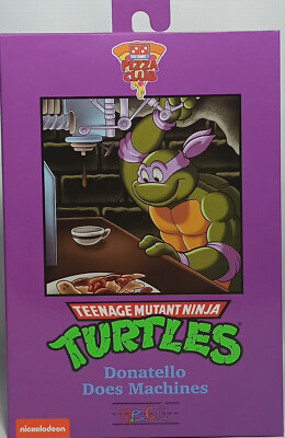 NECA 2023 TMNT CARTOON VHS ULTIMATE DONATELLO ACTION FIGURE NINJA TURTLES MISP