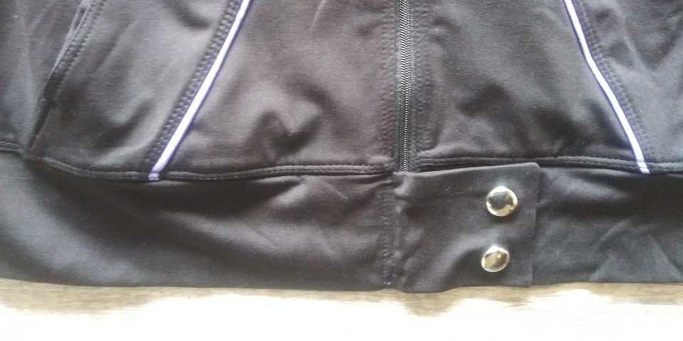 CHAQUETA NEGRA CON CREMALLERA BOLLE PARA MUJER TALLA PEQUEÑA GOLF TENIS PICKLEBALL CHAQUETA Foto 4 de 4