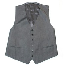 JOHN VARVATOS USA Suit Vest GRAY Button Front Men's LARGE L