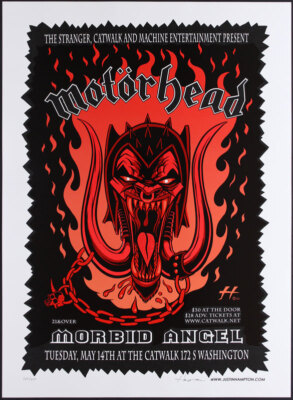 Motorhead Morbid Angel at The Catwalk 2003 Silkscreen Poster