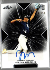2021 Leaf Perfect Game Showcase  Black #BAJM2 Jordan Medellin Auto /50