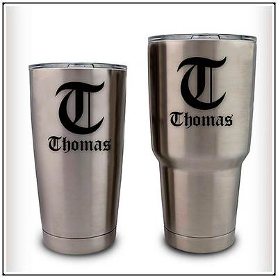 Decal Yeti Cup With Name Initial Monogram Name Decal Sticker