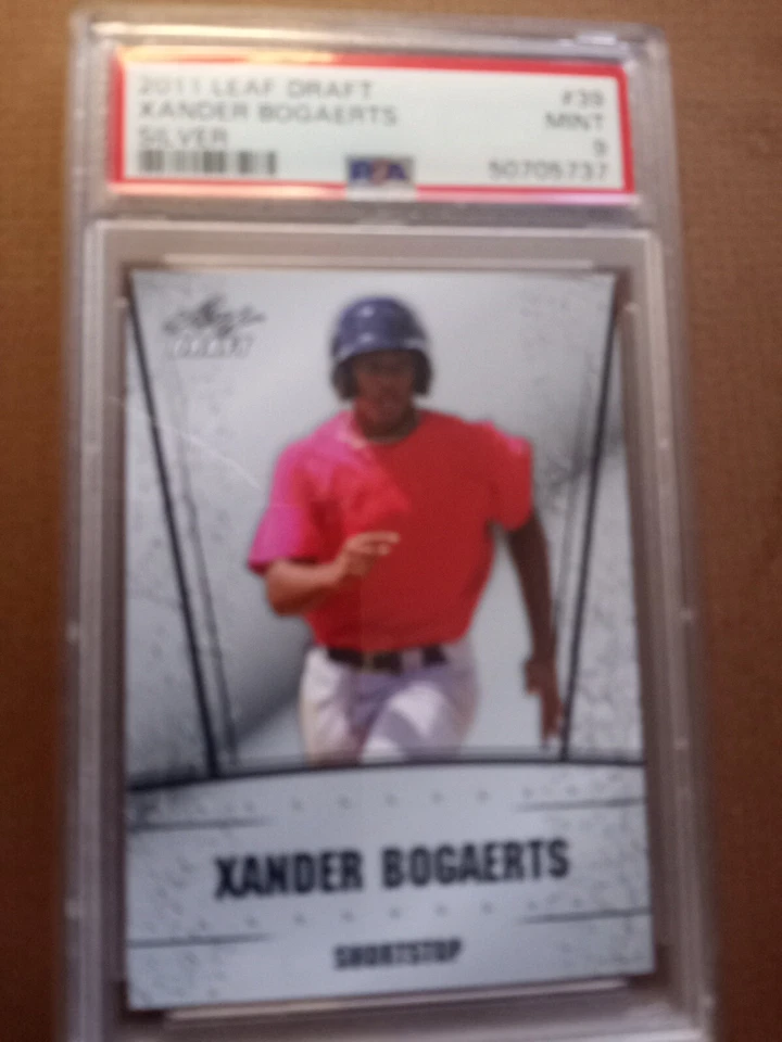 Leaf Draft Silver Xander Bogaerts #39 2011 - PSA 9 como nuevo Foto 2 de 4