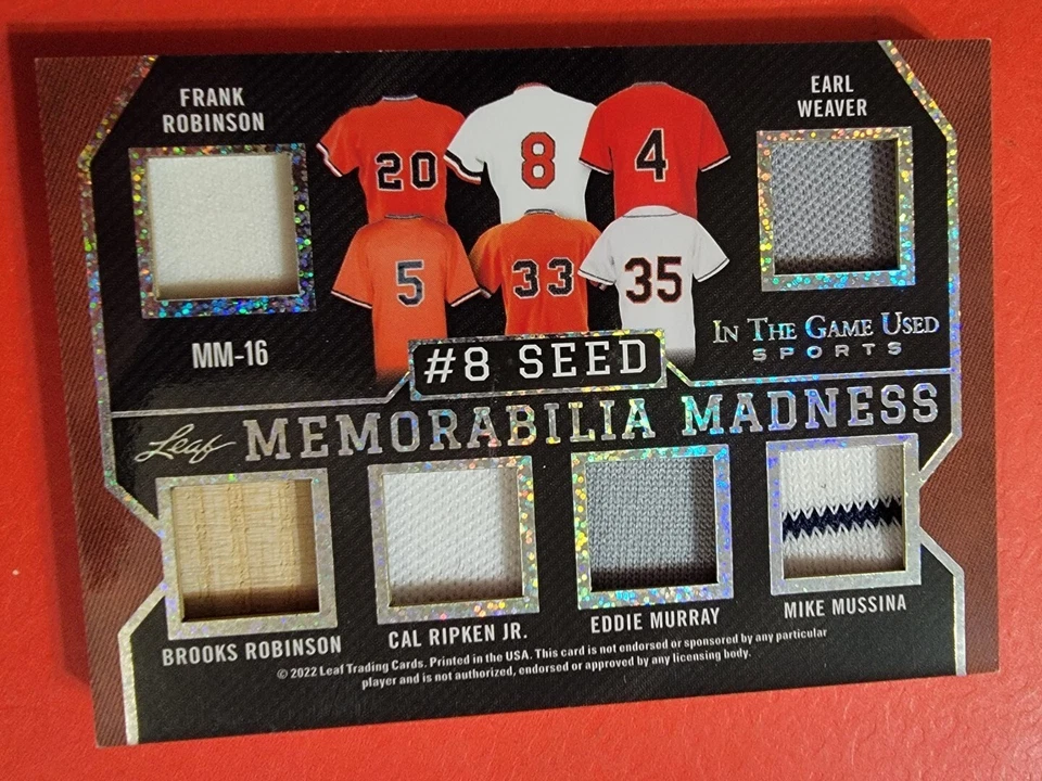 BABE RUTH Mickey Mantle DEREK JETER CAL RIPKEN 12 CAMISETA TARJETA DE MURCIÉLAGO #d7/8 1 DE 1? Foto 3 de 4