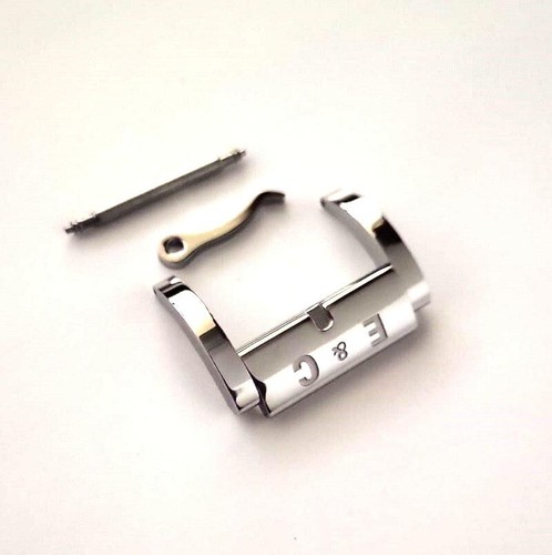 EBERHARD fibbia ORIGINALE steel buckle 19mm TIPO F4 boucle hebilla Dornschließe - Foto 2 di 4