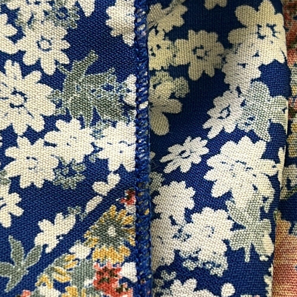 Oddy patchwork pattern high low cutout back maxi … - image 10