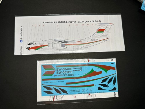 1/144 Aviadecal #ADIL76-3 Ilyushin IL-76 Belarus Air Force (ВВС Беларуси) EW-004 - 第 4/4 張圖片