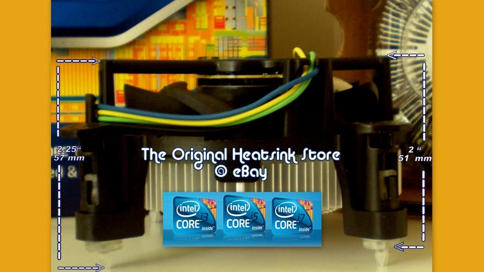 Intel i7-3770's Series Heatsink Cooler Fan (No CPU) PN:E97378 Socket LGA1155 New - Image 2 of 4