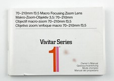 197081 Vivitar Series 1 70-210mm Macro Focusing Zoom Lens Instruction Manual