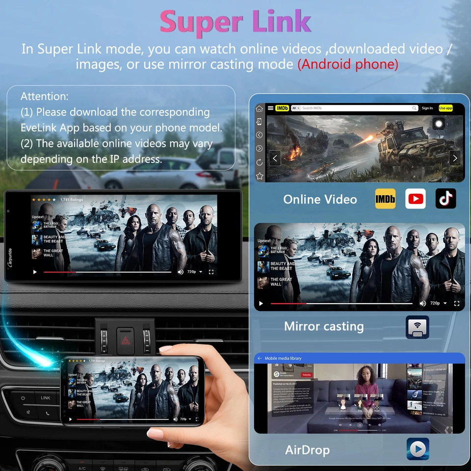 CARPURIDE W903 Smart Multimedia Wireless Carplay Android Auto With Dash Camera - image 2 of 4