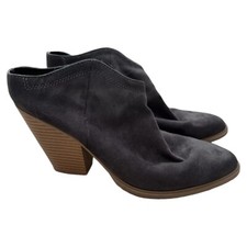DOLCE VITA (DV)Women?s Grey Casual SlipOn Ankle Bootie BlockHeels Boots-Size 8.5