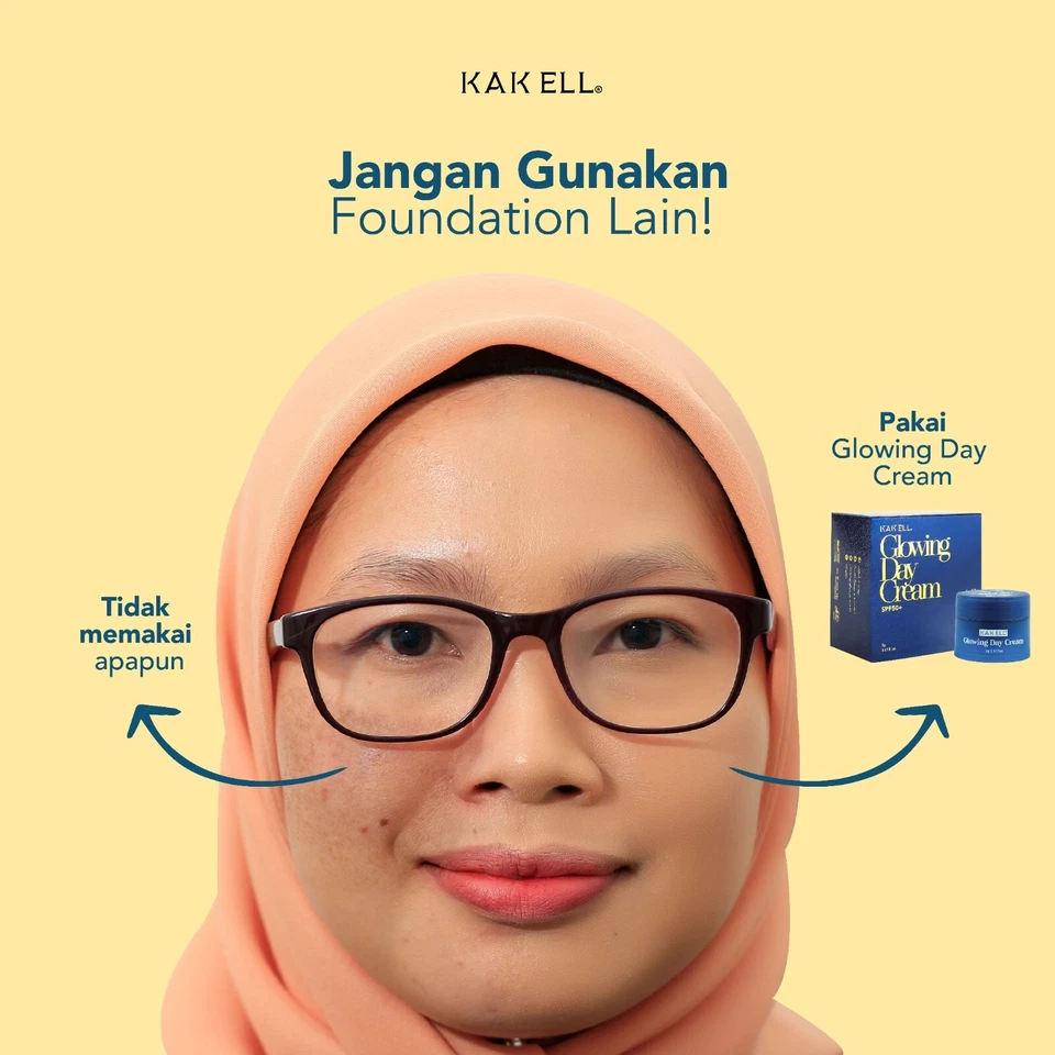 Kak Ell Glowing Day Cream SPF50 (GDC) 5gm Skincare Facial Sunscreen - Image 4 of 4