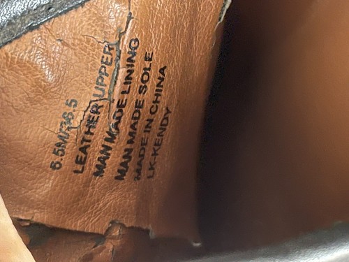 Botas de tacón grueso al tobillo Lucky Brand de cuero negro con tachuelas sin cordones para mujer 6,5 M - Imagen 10 de 12