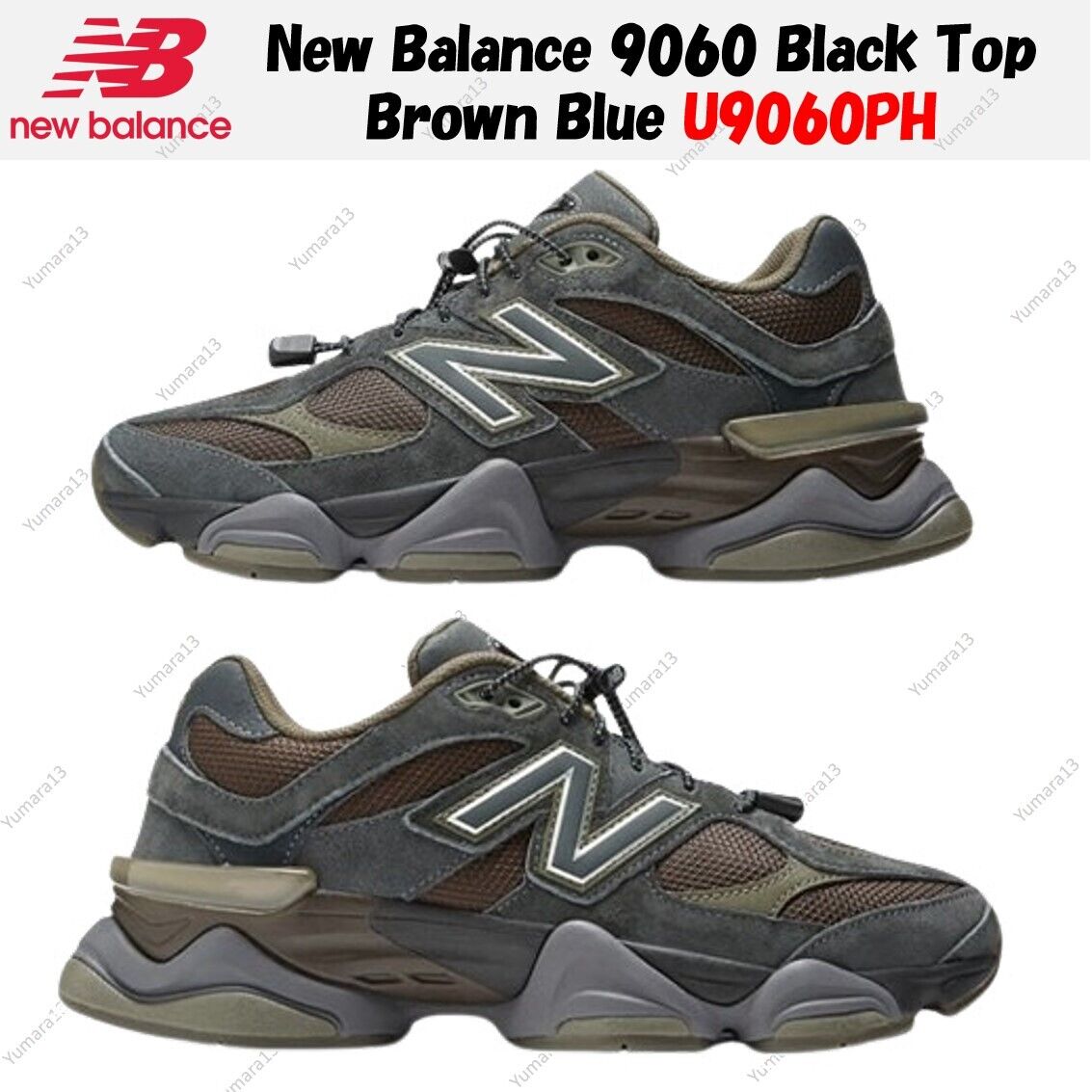 New Balance 9060 Black Top Brown Blue U9060PH Men's Size | eBay New Balance 9060 Black Top Brown Blue U9060PH Men's Size | eBay