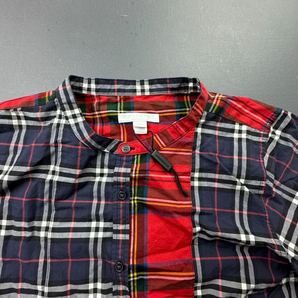 Camisa a Cuadros Burberry Niños Niñas 10Y Abotonada Multicolor Cuadros Rojo Foto 2 de 4