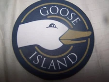 RARE GOOSE ISLAND BEER COASTER  MINT  1ST TIME ON EBAY CHICAGO CRAFT BEER !!!!