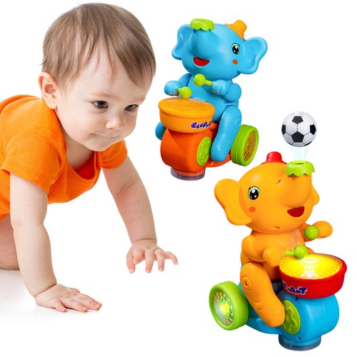 Musical Elephant Toy with Light & Sound Early Learning Interactive Toy for Kids - Photo 12/18