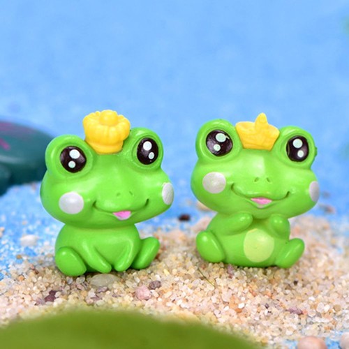 Fairy Bonsai Decor Micro Landscape Mini Statue Frog Ornament Miniature Frogs - Picture 7 of 9