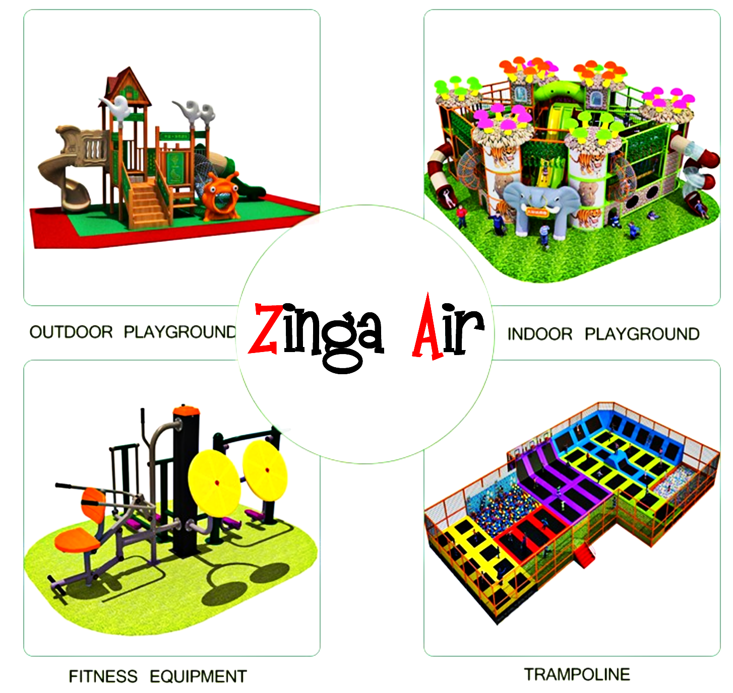 55x30x20 Commercial Outdoor Playground Amusement Park 100% Financing  Available | eBay