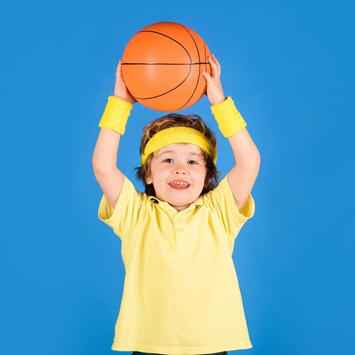 SereneLife ACCSLBSKBG10 4 Pcs. Rubber Basketball - Made For Indoors/Outdoors - 第 6/6 張圖片