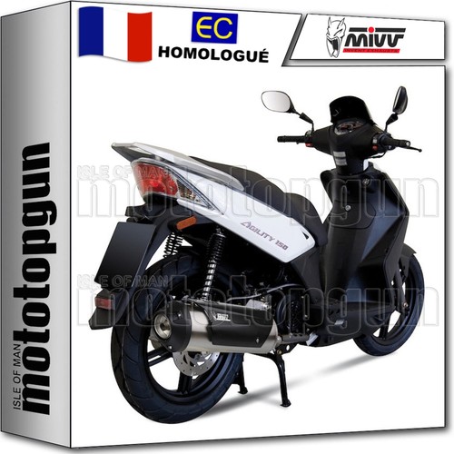 Ligne Complète D'échappement MIVV GP Homologuée – Acier Noir, Compatible KTM RC 390 2014-2016