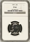 1957 25C Proof Washington Quarter Dollar NGC PF66        3512464-016