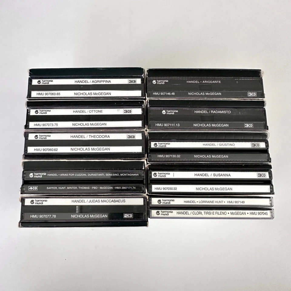HANDEL Opera & Aria Set Nicholas McGegan Harmonia Mundi 29 CDs 11 Titles RARE EX - Image 4 of 4