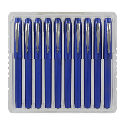 Parker Reflex Rollerball Pen, Blue with Chrome Trim, 10-Count