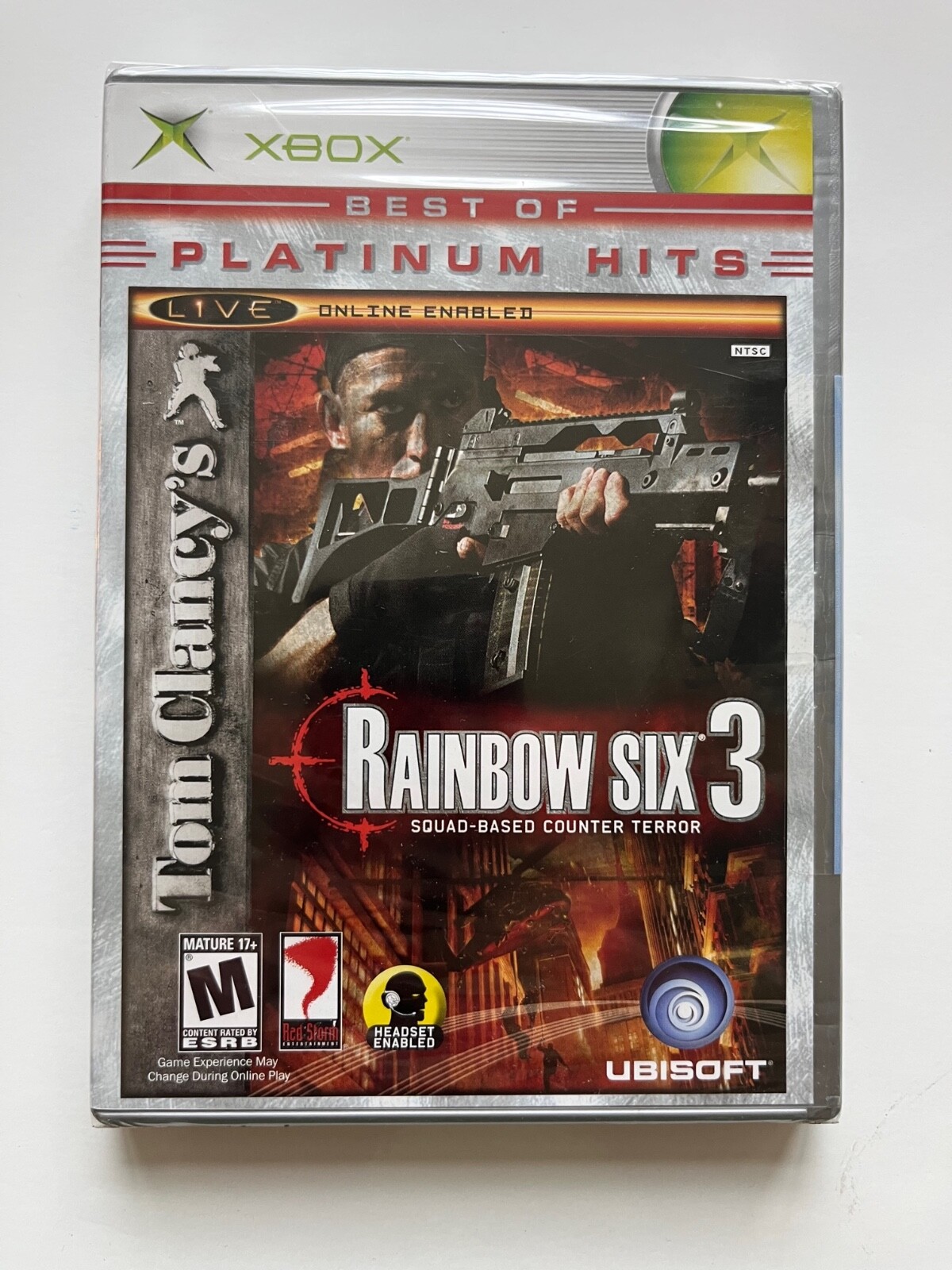 Tom Clancy's Rainbow Six 3 (Microsoft Xbox, 2003) New Factory Sealed OOP