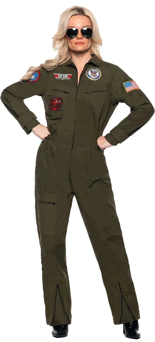 chinese dress ladies Top Gun Women's Flight Suit Costume