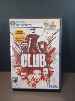 The Club PC DVD Video Game Sega Mature Multiplayer Shooter 48 Levels Gang