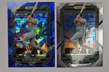 Mark McGwire Blue Cracked Ice & Base 2023 Panini Prizm Oakland Athletics #208