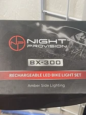 BX-300 Rechargeable Bike Light Set Front and Back