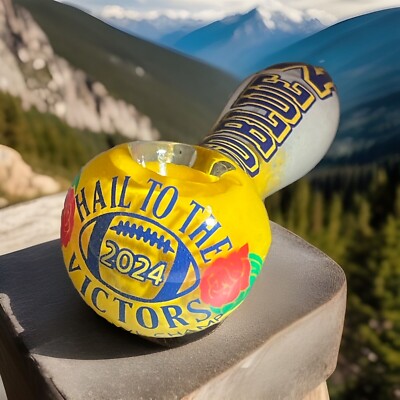 4'' Glass Pipe Michigan 2024 Rosebowl Victors- Custom & Personalized!!! MSG Me!!
