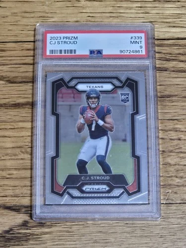 2023 PSA 9 CJ Stroud RC #339 Rookie Card Graded Panini Prizm NFL Football Texans