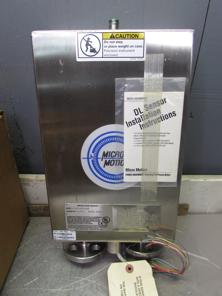 NEW! MicroMotion DL025X124SU, 1/4" FLOW METER,9-WIRE ,W/TEST REPORT! MAKE OFFER! - Image 4 of 4