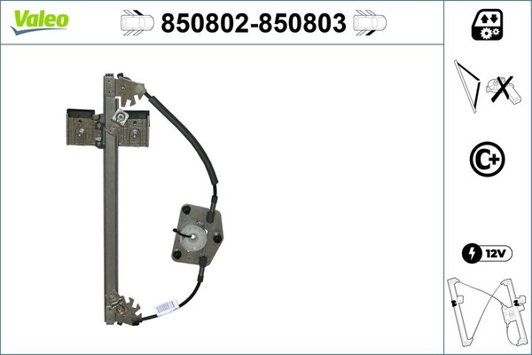 Fensterheber Valeo 850802 FüR Skoda 545 Fabia 542 2 Combi 12V TDI TSI-image