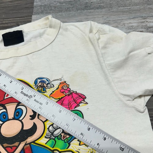 Vintage 80s Nintendo Super Mario Bros 2 Luigi Bowser Peach Boys L Gamer T-Shirt - Picture 6 of 10