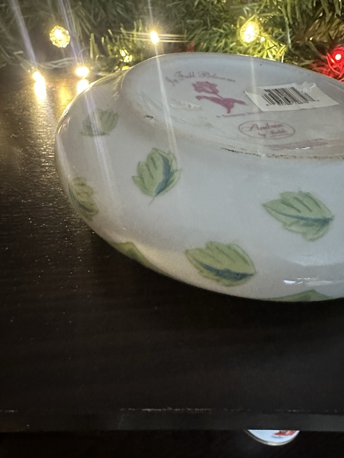 Vintage Pink Rose Ceramic trinket dish with lid victorian cottage shabby chic