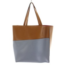 MARNI Tote Bag Borsa a tracolla in pelle blu chiaro bicolore borsa a mano...
