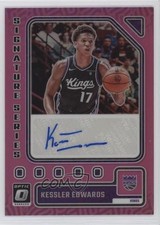 2023-24 Donruss Optic Signature Series Pink Prizm 12/25 Kessler Edwards Auto 3hd