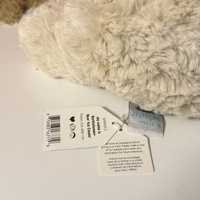 Jellycat Bartholomew Bear Ice Cream Oatus - NYC Fao Schwarz gift