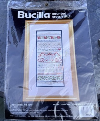 Bucilla A Token From The Heart Cross Stitch Kit, 40881