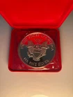 RARE 1991 Walking Liberty 1 LB Troy .999 Fine Silver Bullion Round