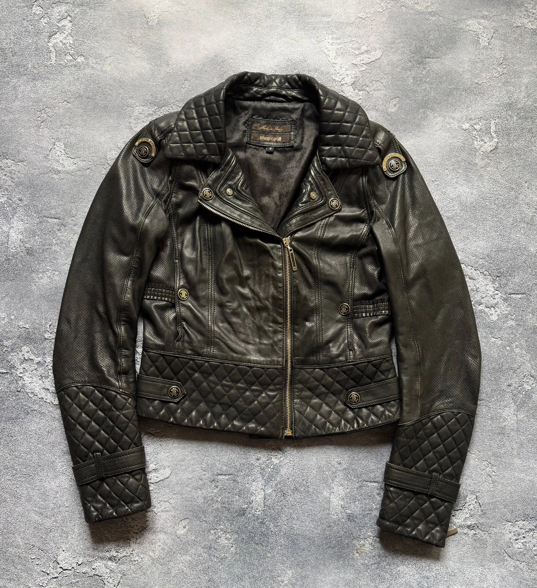 roberto cavalli leather jacket products for sale | eBay
