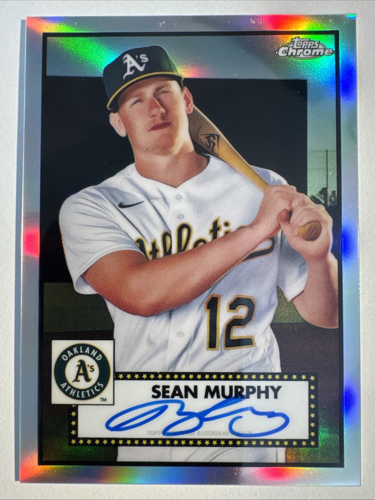 2021 Topps Chrome Platinum Anniversary Sean Murphy Refractor Auto #/199