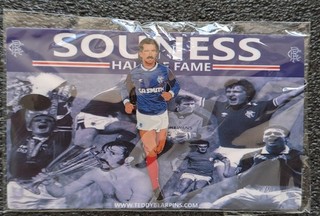 HARD TO FIND "GLASGOW RANGERS HALL OF FAME GRAEME SOUNESS SEALED PIN BADGE