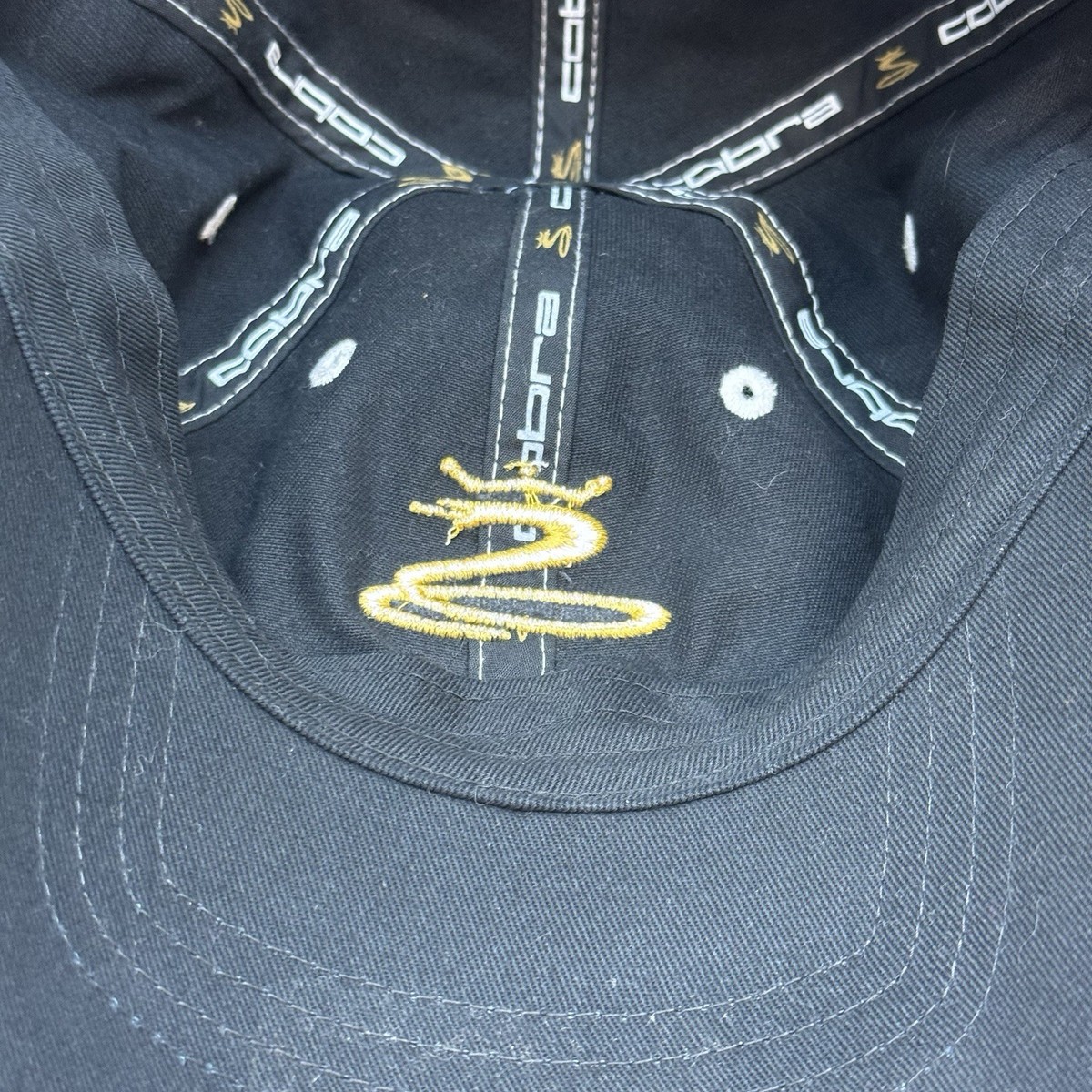 King Cobra Speed FootJoy FJ Black Strapback Golf Hat Cap Adjustable🔥 View 6